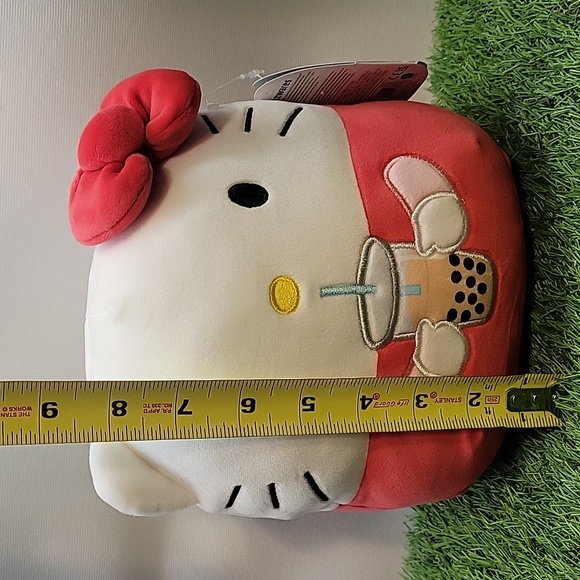 NWT Squishmallows Sanrio Hello Kitty and Friends Hello Kitty with Boba Tea 8" - Picture 8 of 12